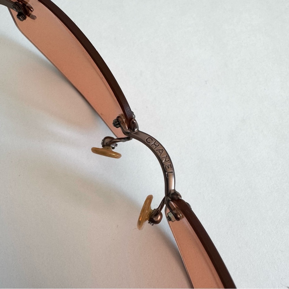Chanel CC Logo Rimless Sunglasses - Picture 9 of 12